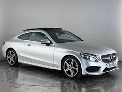 Silver Used 2018 Mercedes C220 AMG Line Premium Plus Coupe | £18,450 (Fair price)