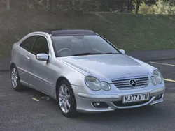 Silver Used 2007 Mercedes C180 SE Coupe | £1,495 (Good price)