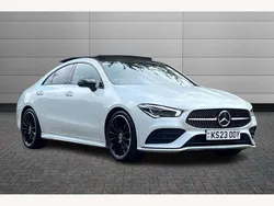 White Used 2023 Mercedes CLA200 AMG Line Premium Plus Coupe | £29,441 (Good price)