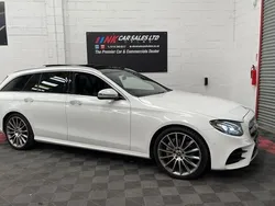 White Used 2017 Mercedes E220 AMG line Estate | £15,995 (A bit pricey)