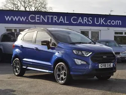 Blue Used 2018 Ford Ecosport ST-Line SUV | £9,495 (Fair price)