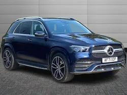 Cavansite blue Used 2021 Mercedes GLE400 AMG line Estate | £53,990 (Fair price)
