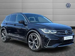 Black Used 2021 VW Tiguan R-line SUV | £25,990 (Fair price)