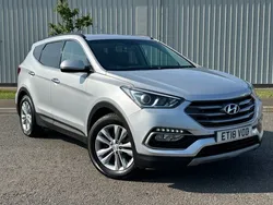 Silver Used 2018 Hyundai Santa Fe Premium SUV | £15,995 (Fair price)