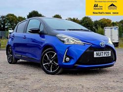 Blue Used 2017 Toyota Yaris Hybrid Design Hatchback | £10,988 (Fair price)