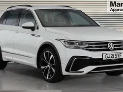 White Used 2021 VW Tiguan R-line SUV | £22,464 (Fair price)