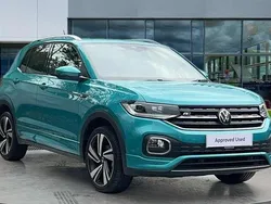 Turquoise Used 2021 VW T-Cross R-line SUV | £17,858 (Fair price)