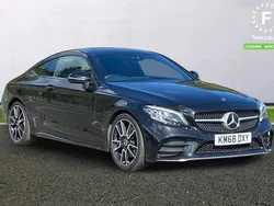 Black Used 2018 Mercedes C300 AMG Line Premium Coupe | £18,599 (A bit pricey)