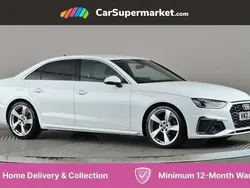 White Used 2021 Audi A4 S-Line Sedan | £19,197 (Good price)