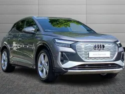 Typhoon grey, metallic Used 2023 Audi Q4 e-tron S-Line SUV | £37,350 (Fair price)
