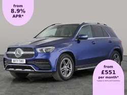 Blue Used 2022 Mercedes GLE350 AMG line SUV | £35,880