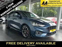 Blue Used 2021 Ford Focus ST-Line X Hatchback | £14,395 (Fair price)