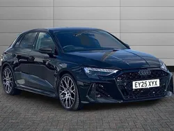 Mythos black Used 2025 Audi RS3 Comfort Hatchback | £63,950 (Expensive)