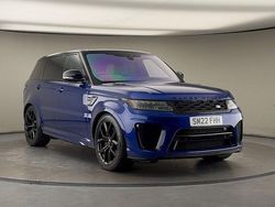 Estoril blue Used 2021 Land Rover Range Rover Sport SVR SUV | £52,350 (Fair price)