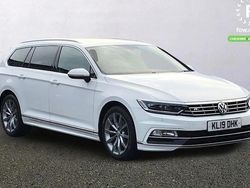 White Used 2019 VW Passat R-line Estate | £19,499 (Expensive)