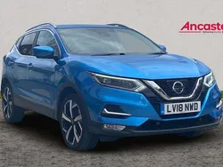 Blue Used 2018 Nissan Qashqai Tekna SUV | £13,375 (Fair price)