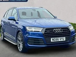Blue Used 2017 Audi Q7 S-Line SUV | £24,999 (Expensive)