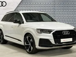 White Used 2021 Audi Q7 Black Edition SUV | £43,884 (Good price)