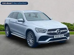 Silver Used 2022 Mercedes GLC300 AMG Line Premium Estate | £27,436 (Fair price)