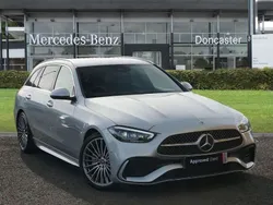Silver Used 2024 Mercedes C300e AMG Line Premium Estate | £36,440 (Fair price)