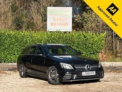 Black Used 2018 Mercedes C200 AMG line Estate | £12,199 (Good price)