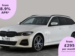 White Used 2021 BMW 330e M Sport Estate | £20,287 (Fair price)