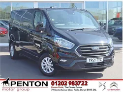 Black Used 2021 Ford Transit Custom Limited Van | £18,990 (Good price)