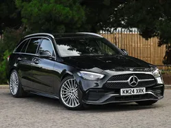 Black Used 2024 Mercedes C300 AMG Line Premium Estate | £34,498 (A bit pricey)