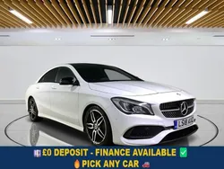 White Used 2018 Mercedes CLA180 AMG line Sedan | £14,399 (Fair price)
