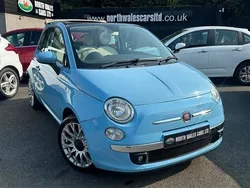 Blue Used 2013 Fiat 500 Lounge Cabriolet | £6,995 (Fair price)