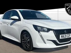 White Used 2021 Peugeot 208 Allure Hatchback | £12,827 (Fair price)
