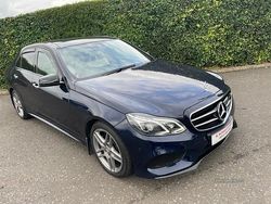 Blue Used 2015 Mercedes E350 AMG Sedan | £14,795 (Fair price)