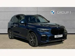 Blue Used 2019 BMW X5 M Sport SUV | £37,995 (Fair price)