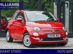 Red Used 2016 Fiat 500 Lounge Hatchback | £5,990 (Fair price)