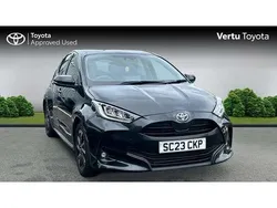 Black Used 2023 Toyota Yaris Hybrid Design Hatchback | £17,578 (Fair price)