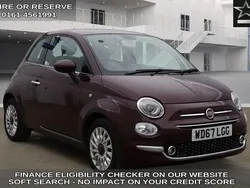 Red Used 2018 Fiat 500 Lounge Hatchback | £7,240 (Fair price)