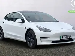 White Used 2021 Tesla Model 3 Standard Range Sedan | £16,599 (Fair price)