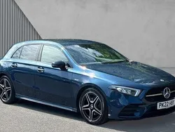 Blue Used 2022 Mercedes A180 AMG Line Premium Hatchback | £22,899 (A bit pricey)