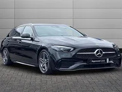 Black Used 2024 Mercedes C200 AMG line Estate | £29,490 (Fair price)