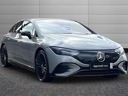 Grey Used 2025 Mercedes EQE350 AMG line Sedan | £52,990 (A bit pricey)