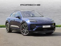 Gentian blue metallic Used 2024 Porsche Macan Turbo SUV | £89,450