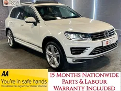 White Used 2016 VW Touareg R-line Plus SUV | £14,990 (Fair price)