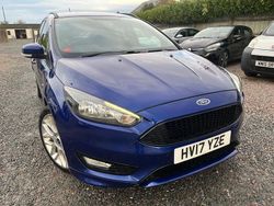 Blue Used 2017 Ford Focus ST-Line Estate | £5,495 (Fair price)