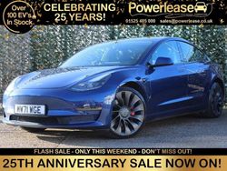 Blue Used 2022 Tesla Model 3 Performance Sedan | £21,789 (Good price)