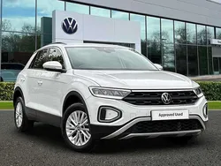 White Used 2023 VW T-Roc Life SUV | £19,991 (Fair price)