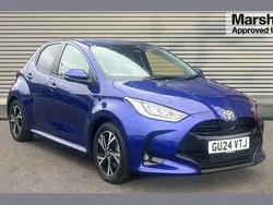 Blue Used 2024 Toyota Yaris Hybrid Design Hatchback | £18,250 (Fair price)