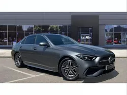 Grey Used 2023 Mercedes C300e AMG line Sedan | £33,350 (Fair price)