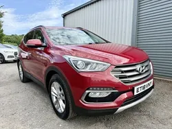 Red Used 2018 Hyundai Santa Fe Premium SUV | £14,650 (Expensive)