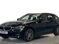 Black Used 2021 BMW 320e Sport Line Estate | £21,120 (Fair price)