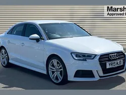 White Used 2019 Audi A3 S-Line Sedan | £15,127 (Good price)